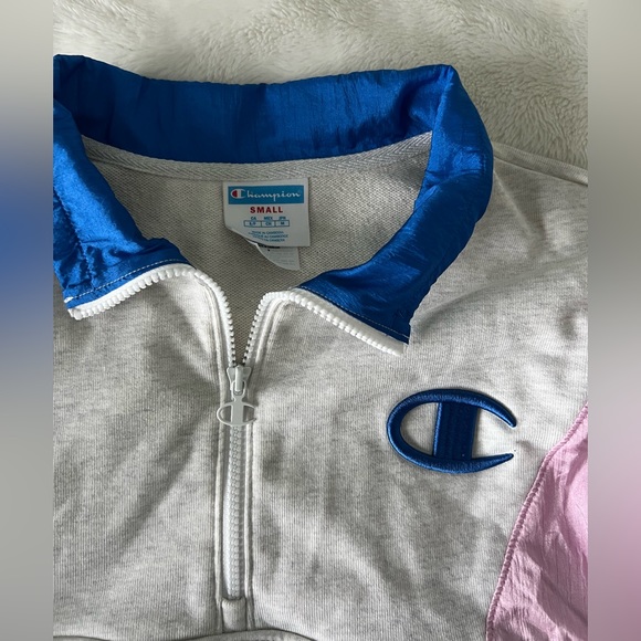 Champion Women’s Mixed Media Pullover 90s NWT - Picture 4 of 6